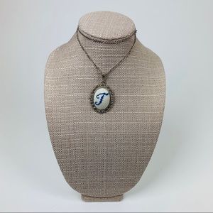 Boho Inspired Name Initial Necklace